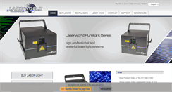 Desktop Screenshot of laserworld.com