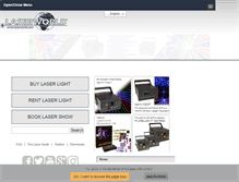 Tablet Screenshot of laserworld.com