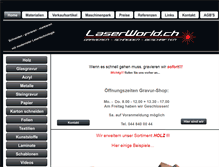 Tablet Screenshot of laserworld.ch